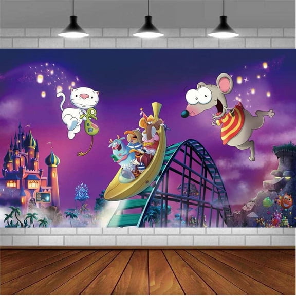 toopy and binoo Backdrop Banner Party Supplies Poster Movie Theme Background for Photography Birthday Decorations