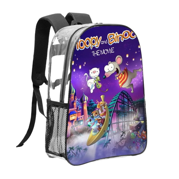 toopy and binoo Pattern Transparent Backpack Lightweight And fashionable Showcasing Personality And Leading The Trend
