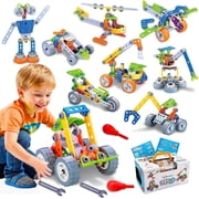 toosivia 10 in 1 STEM Toys for 4- 8 Year Old Boy, Building Toys for Kids Ages 4-8, Educational Stem Construction Toys Set Creative Learning Resources Games for Boy Girls Kids Birthday Gift Present