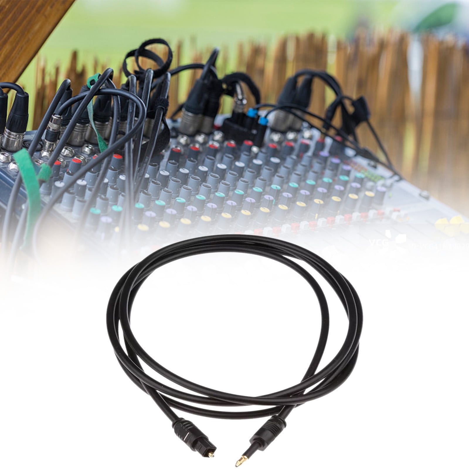 Tooth aux cord 3 5mm square to round digital audio spdif audio fiber