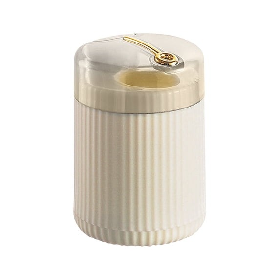 toothpick Holder Dispenser, toothpick Dispenser, 3X2 in, Plastic Storage, Storage with Lid, Kitchen Countertop Organizer, Kitchen and Dining, decorative Storage, Cream tone, 1 Pc