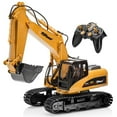thumbnail image 1 of top race 15 channel full functional professional rc excavator, remote control construction tractor ~metal shovel~ (tr-211), 1 of 5