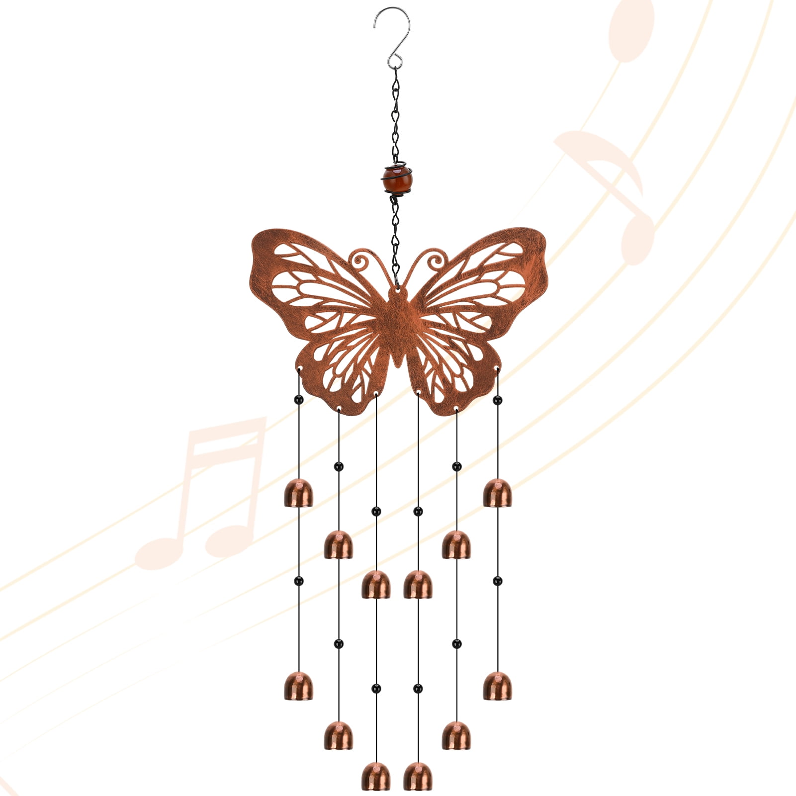 Walmart sales :  topjuju Butterfly Wind Chimes for Outside Clearance, Metal Butterfly Gifts for Women Men, Outdoor Butterfly Garden Patio Home Decor, Memorial Windchimes Suitable as Gift for Mom Sisters Friends