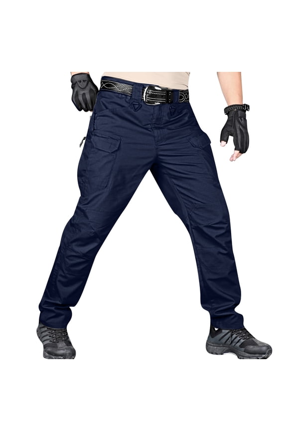 Cargo Pants for Men Big and Tall Size 46 X 32 Mens Spring and Autumn Style Loose Large Size Leisure Three Bag String Multi Pocket Straight Pants Male Xxxl