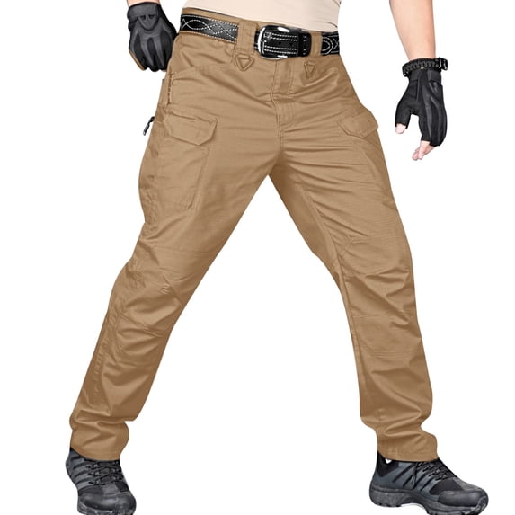 toraway Cargo Pants for Men Big and Tall Size 46 X 32 Mens Spring and Autumn Style Loose Large Size Leisure Three Bag String Multi Pocket Straight Pants Male Xxxl