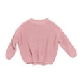 thumbnail image 1 of toraway Custom Kids Girl Sweater Clothing Oversize Pullover Cotton Baby Boys Girls Kitted Jumper Pink 120, 1 of 3