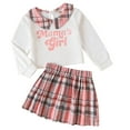 toraway Cute Girls Outfits Size 5/6 Child Girls Long Sleeve Lapel