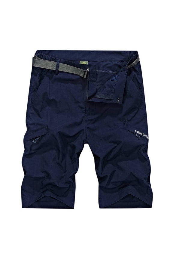 Men's Casual Shorts 12 Inch Inseam Hiking Shorts Men's Cargo Casual Outdoor 4 Way Stretchy Lightweight Summer Short with Multi Pockets 30 46 (Have Belt) Men Casual Pants Slim Fit Xxxxl