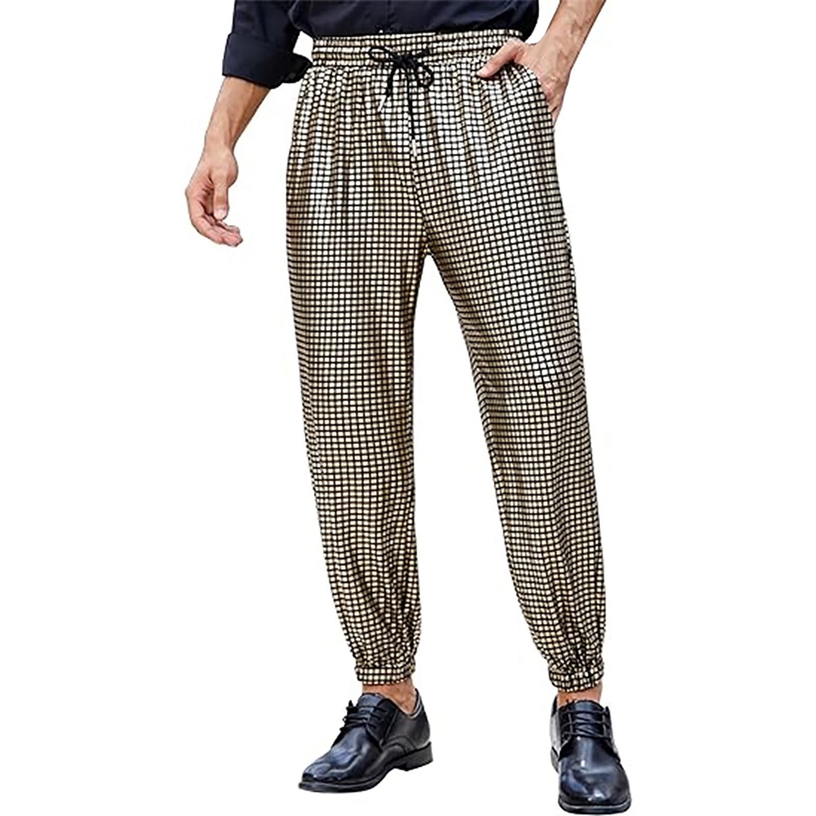 toraway Men's Sweatpants with Zipper Fly Snap Closure and Pockets Open