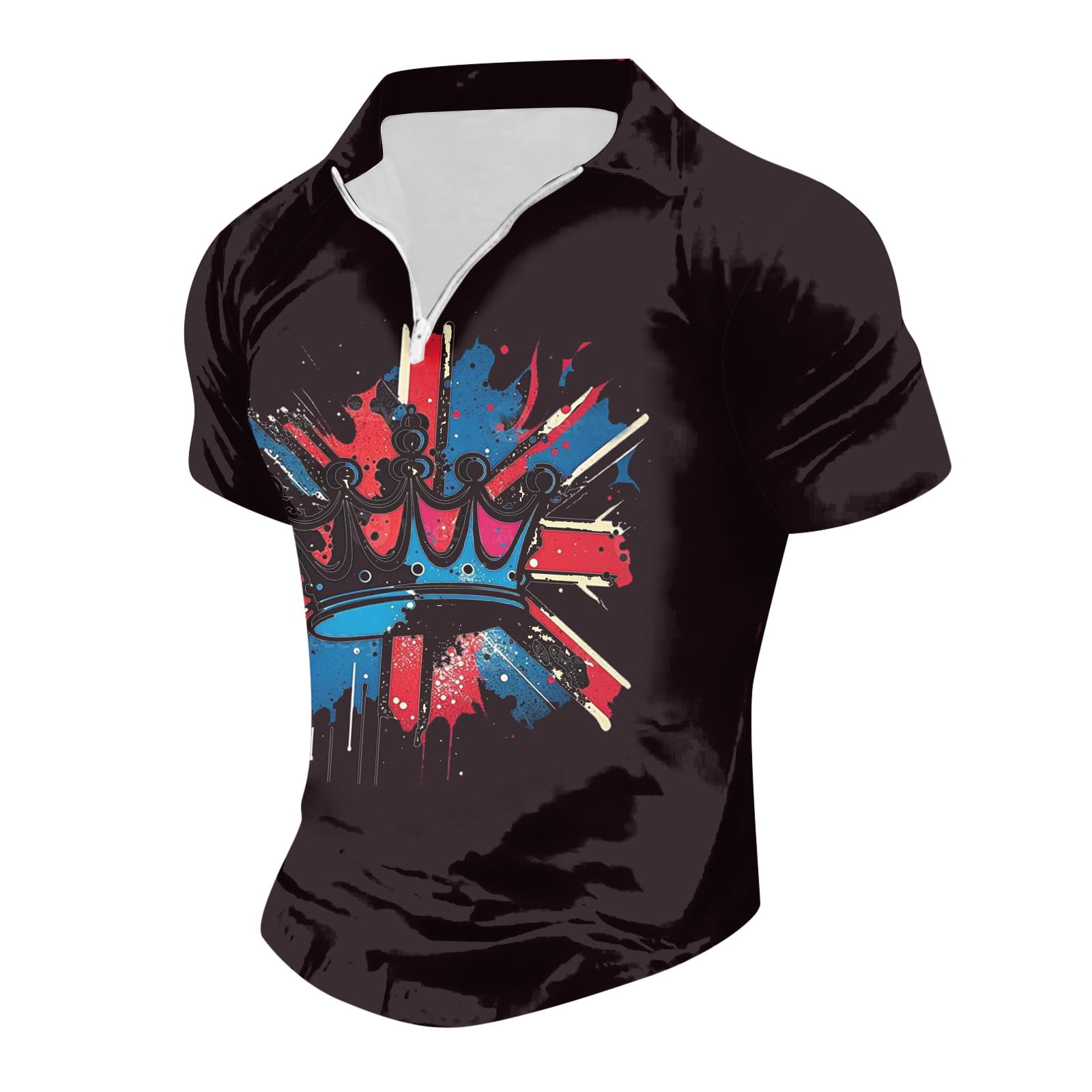 toraway V Neck Pocket T Shirts for Men Mens Digital 3D Printed T Shirt ...