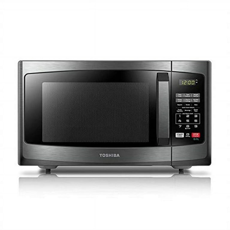 TOSHIBA EM925A5A-SS Countertop Microwave Oven, 0.9 Cu Ft With 10.6 Inch  Removable Turntable, 900W, 6 Auto Menus, Mute Function & ECO Mode, Child  Lock