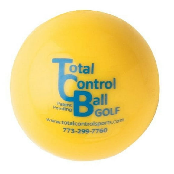 total control golf ball-box of 6 (yellow with blue dot, 74-grams)
