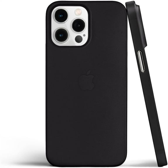 totallee Thin iPhone 15 Pro Case, Thinnest Cover Ultra Slim Minimal - for Apple iPhone 15 Pro (2023) (Frosted Black)