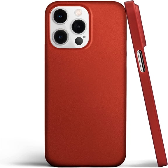 totallee Thin iPhone 15 Pro Max Case, Thinnest Cover Ultra Slim Minimal - for Apple iPhone 15 Pro Max (2023) (Red)
