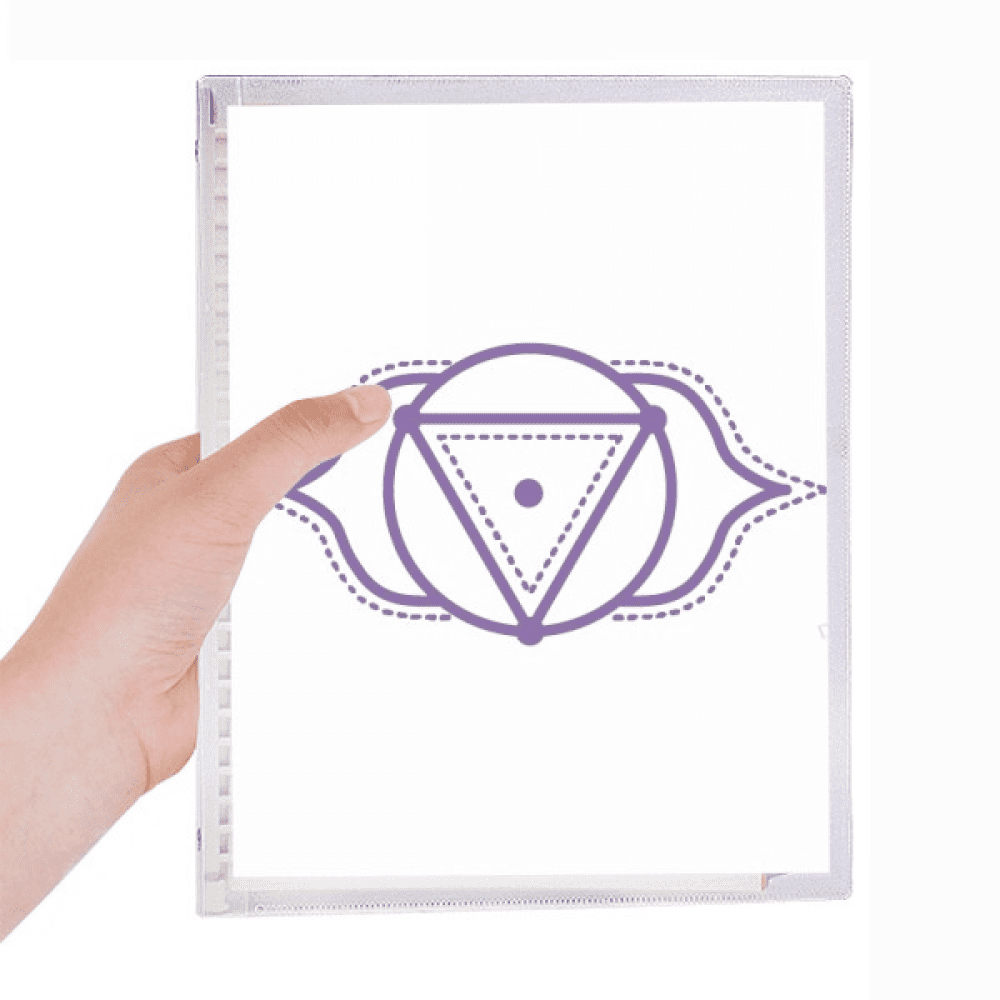 Triangular Journal totem pattern flower triangle notebook loose diary refillable journal ...