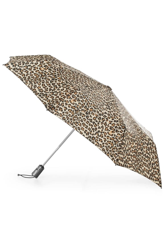 53cm 3 Sec Auto Open Folding Umbrella - 8410 (Leopard Spotted K37)