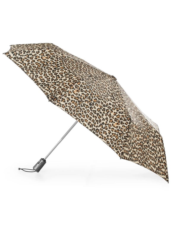 53cm 3 Sec Auto Open Folding Umbrella - 8410 (Leopard Spotted K37)