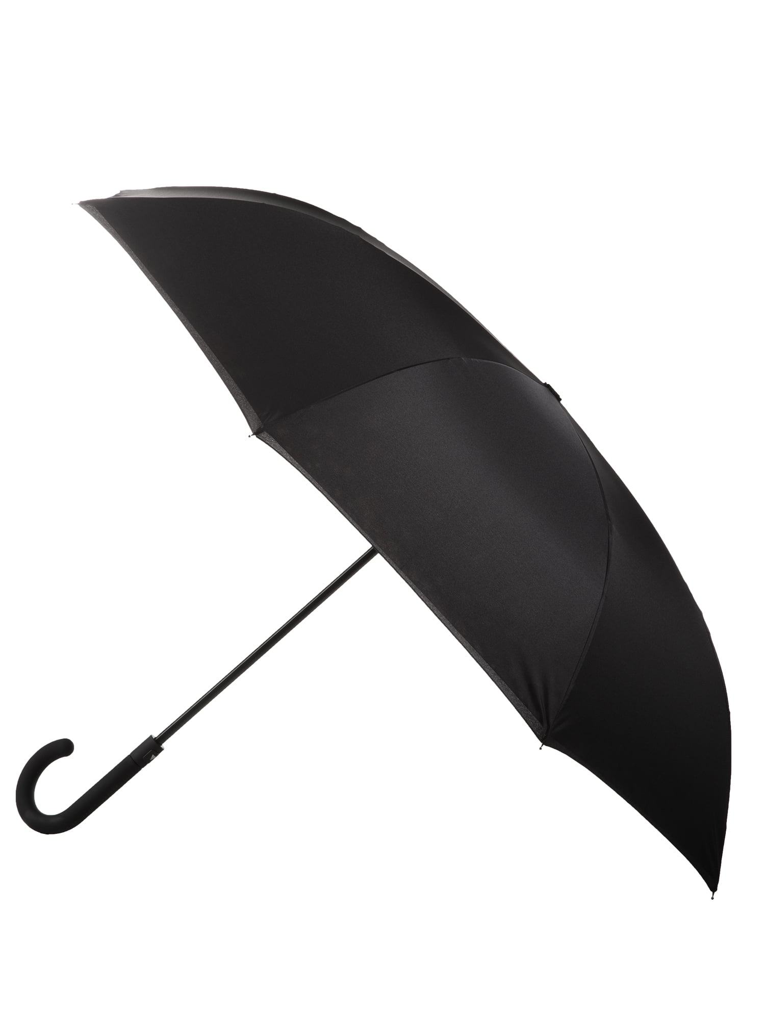 Compact Black Automatic Windproof Folding Umbrella