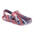 thumbnail image 1 of totes Splash & Play Kids' Clogs Color: Tie Dye Red White Bl Size: 11-12, 1 of 4