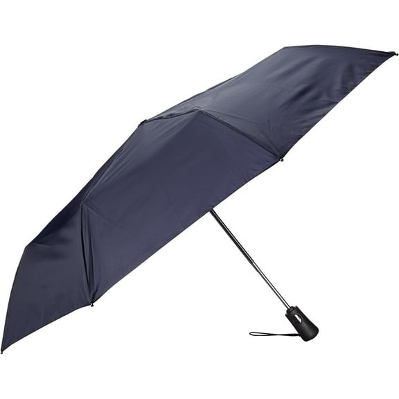 Totes Titan Compact Travel Umbrella, Automatic Open/Close-7550-Navy