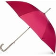 thumbnail image 1 of totes Unisex Women's Men's Auto Open J-Handle Stick ECO Umbrella-9720-WLR (Wild Rose), 1 of 7