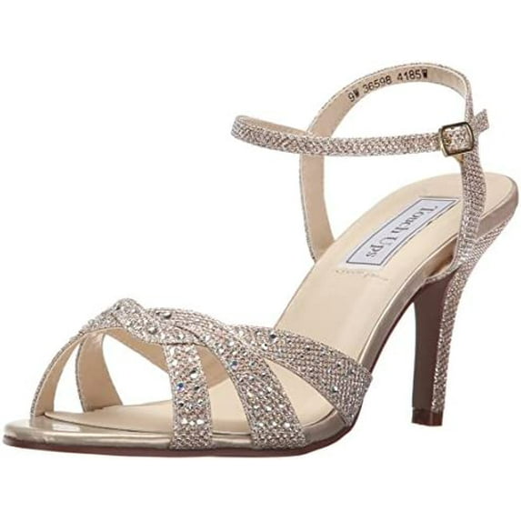 touch ups women's dulce dress sandal, champagne shimmer, 10 w us
