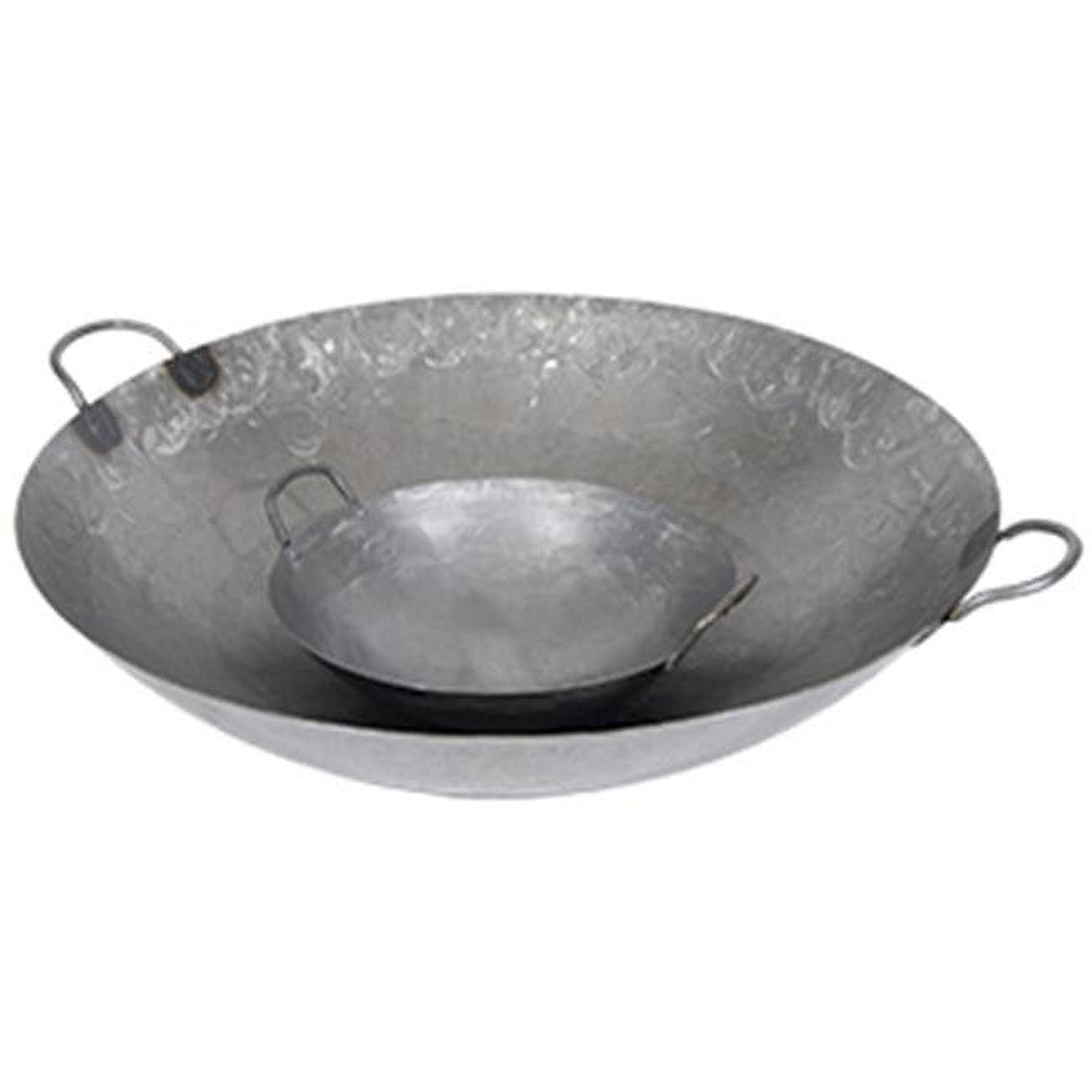 20" Cold Forged Steel Cantonese Wok with Double Handles