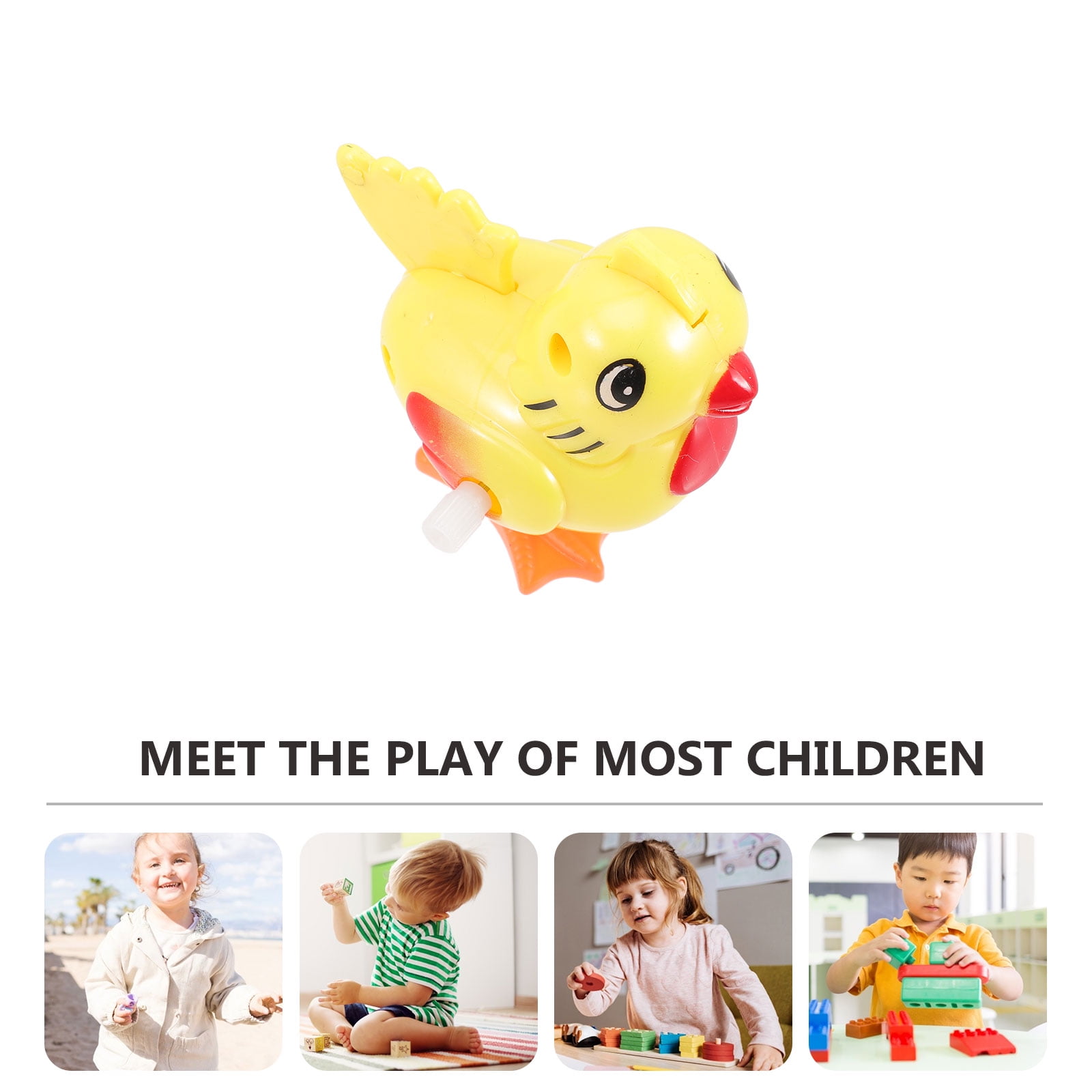 toy 5Pcs Wind Up Chicken Toy Adorable Jumping Chicken Toy Clockwork Toy