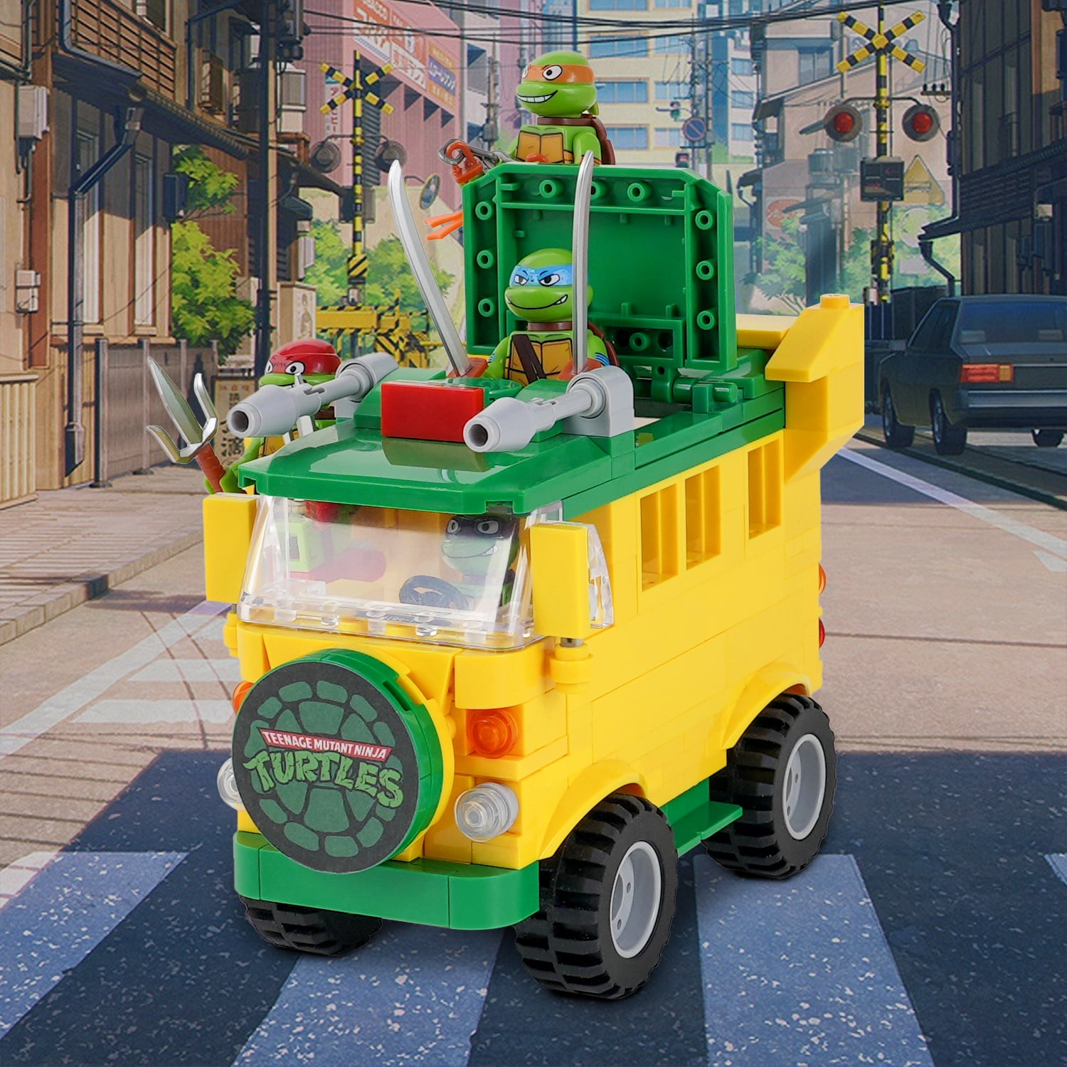 toybuy Mutant Ninja Turtles Pizza Truck Building Blocks 290 Piece