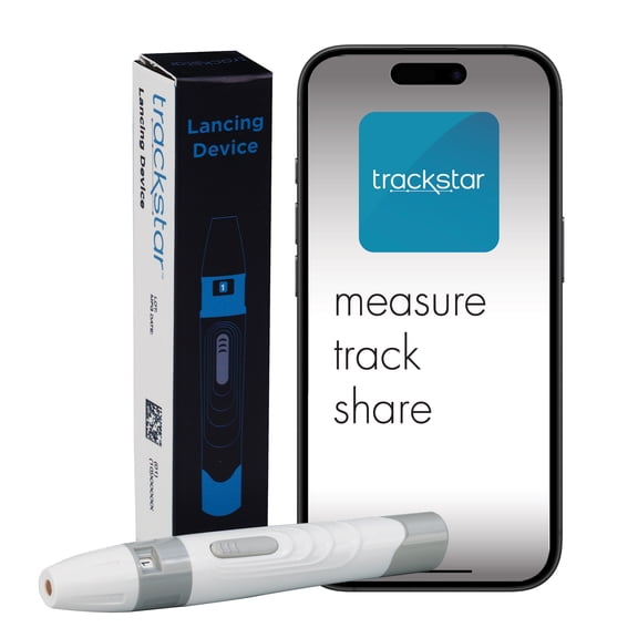 trackstar Blood Glucose F| 5-Depth Levels | Measure, Track, and Share Results