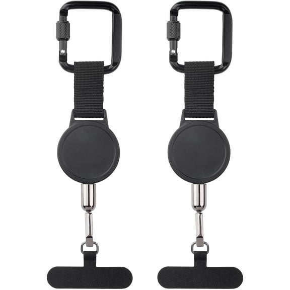 tractable Phone Lanyard with Metal Tether Tab Anti Theft Phone Strap for Hiking & Cycling Extendable Mobile Phone Lanyard Compatible with Most Smartphones Secure 65cm Cord