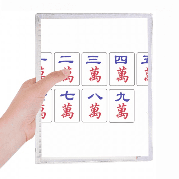 traditional chinese culture mahjong game notebook loose diary refillable journal statiry