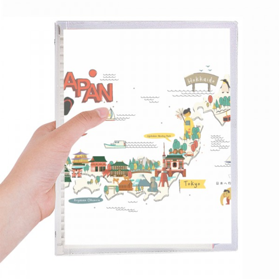 traditional japanese landshape map notebook loose diary refillable journal statiry