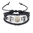 thumbnail image 1 of traditional japanese local different sushi bracelet braided leather woven wristband, 1 of 3