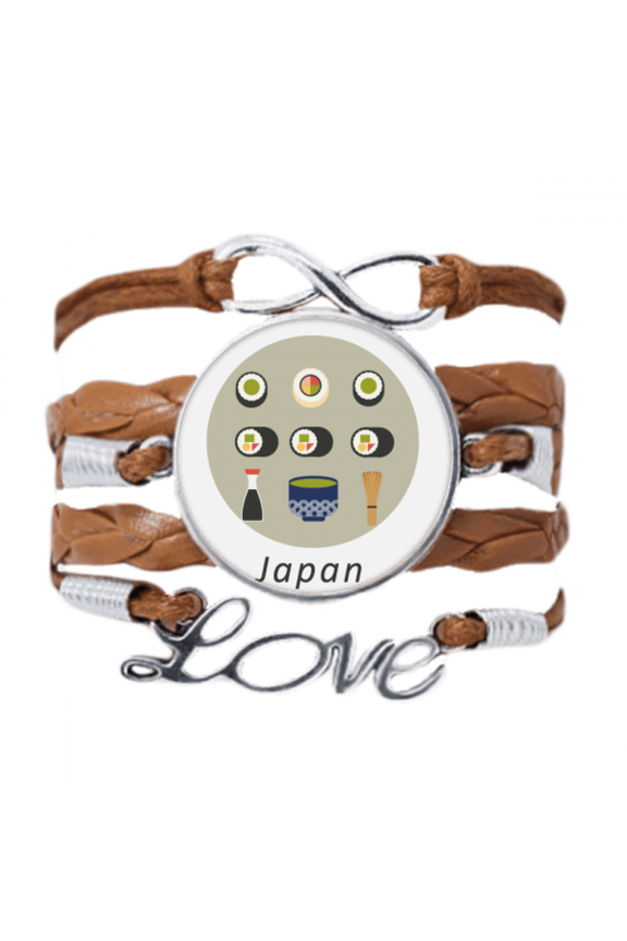 traditional japanese local food sushi bracelet love chain ornament wristband