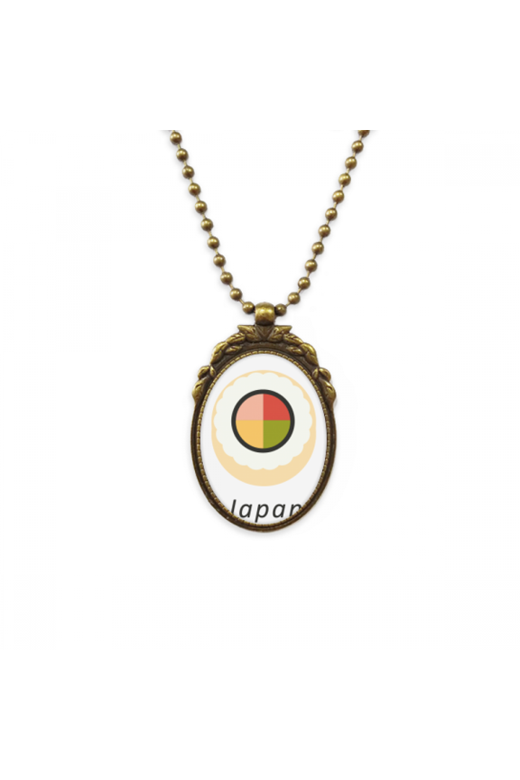 traditional japanese maki sushi antique necklace vintage bead pendant keychain