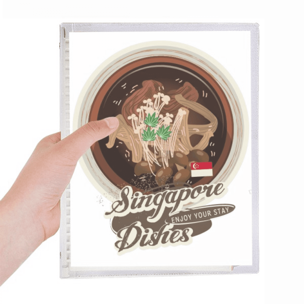 traditional singapore bak kut teh notebook loose diary refillable journal statiry
