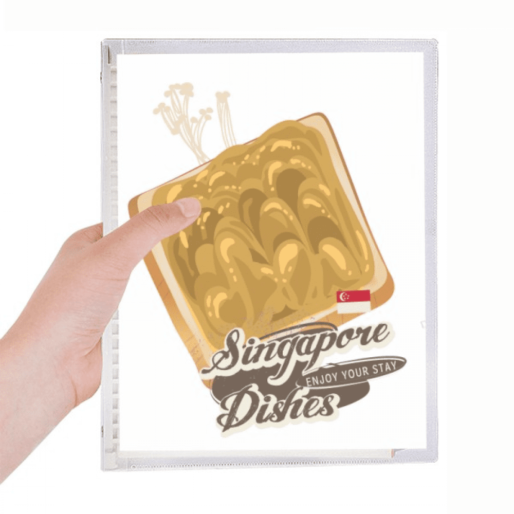 traditional singapore kaya toast notebook loose diary refillable journal statiry