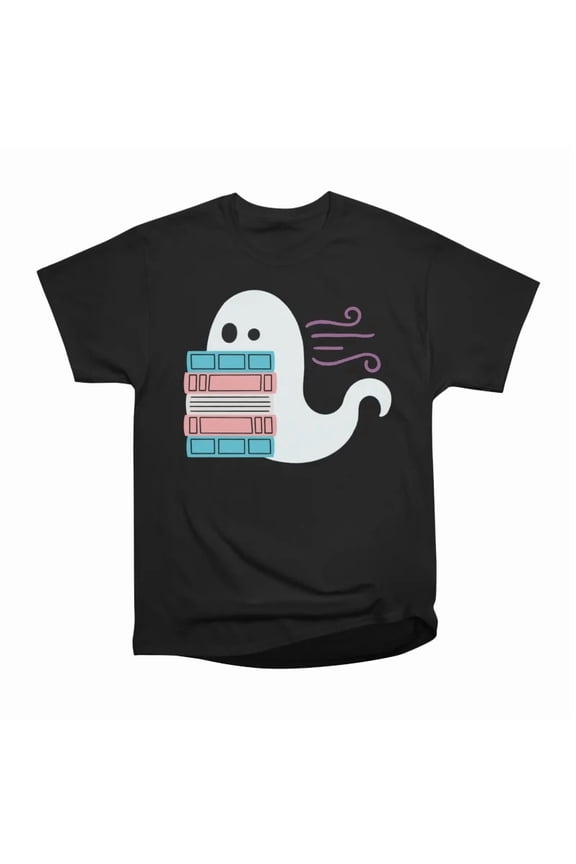trans book pride ghost T-Shirt Tee Gift For Him Merch For Her Apparel For Friend