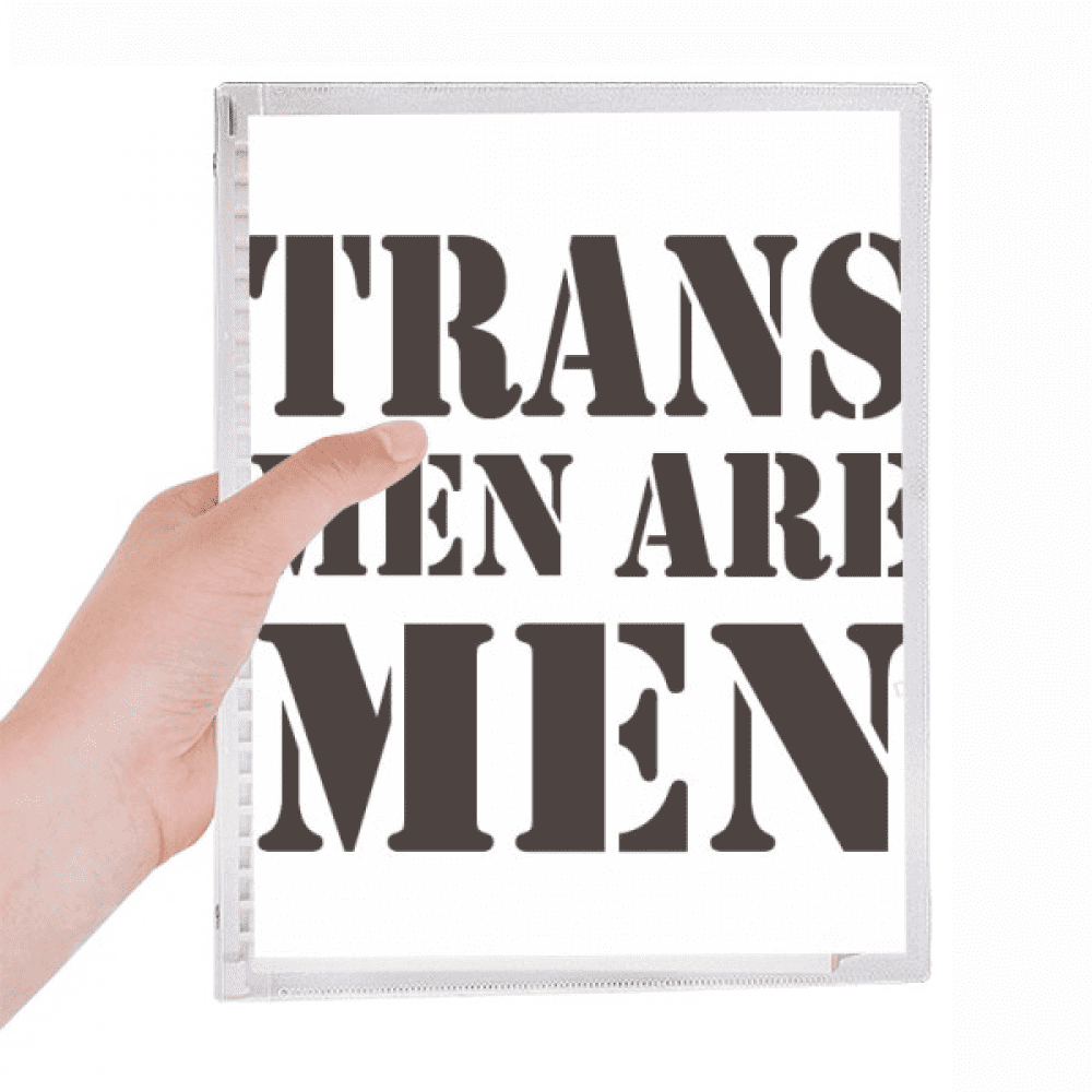 trans man support lgbt transgender notebook loose diary refillable journal statiry
