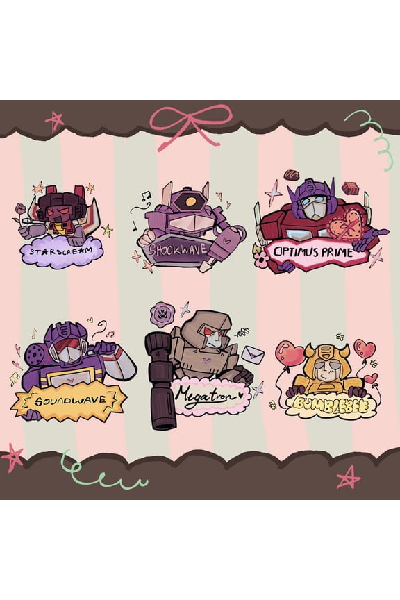 transformers valentines keychains (1 keychain)