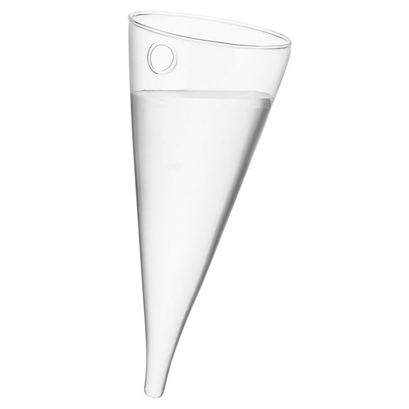 transparent glass vase,2pcs Circular Cone Glass Wall Hanging Vase Bottle for Plant Flower Decor Clear