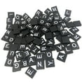 thumbnail image 1 of transparent white Silkscreen Letters And Number On Black Wooden Block Crafting Accessory, 1 of 7