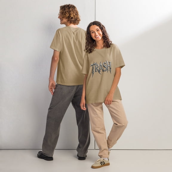 trash t-shirt  (Khaki, L)