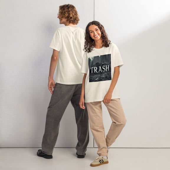 trash tshirt (Vintage White, S)