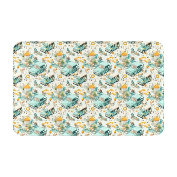 travel SUV RV camping Front Door Mat, Indoor Mats for Bedroom Bathroom Kitchen, Floor Mat Non-Slip, Soft Carpet Floor Cover Machine Washable Entryway Mat - 20x31.5in