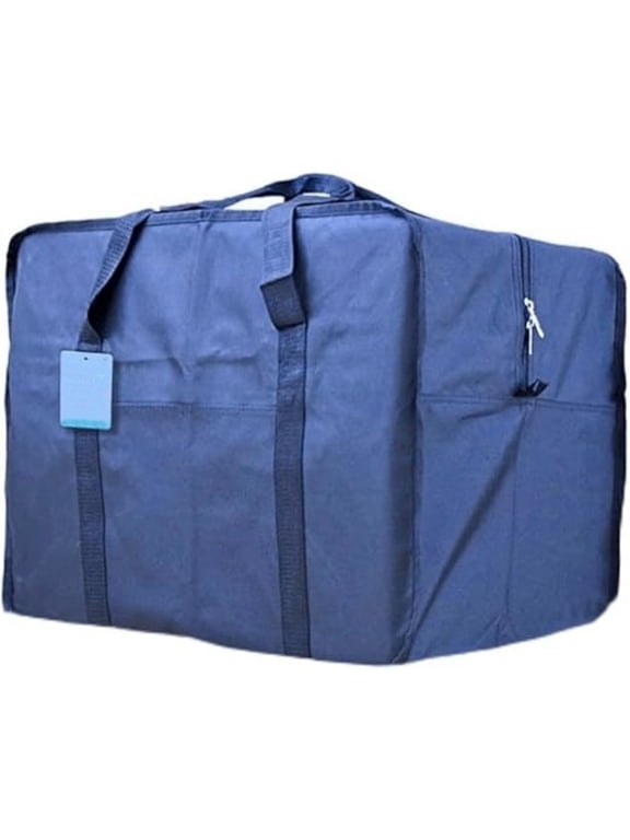 travel bag, Square Cargo Travel Duffle Bag Cap Luggage Tote, Aprove, size 29x24x15 inch (BLUE, 70lb)