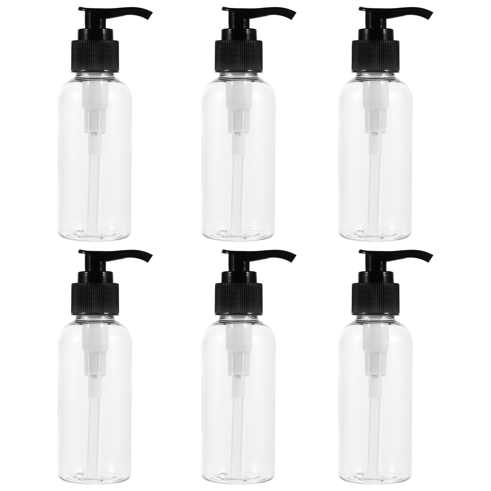 travel bottle 6pcs 100ml Lotion Bottles Portable Empty Pump Bottles