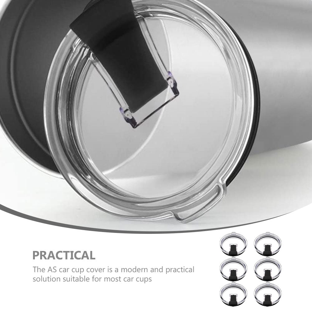 travel mug lid replacement 6pcs Replacement Car Cup Lid Spill Proof Lids Tumbler Lid Replacement