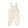 thumbnail image 1 of traylea Baby Clothes Boys Girls Denim Overalls Infant Sleeveless Jumpsuits Suspender Wide Leg Pants Loose Fitted Rompers, 1 of 9